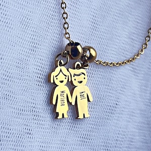 Collar con nombre Colgante con nombre personalizado Joyas para niños y niñas Regalo de Navidad para madre, esposa, regalo para abuela