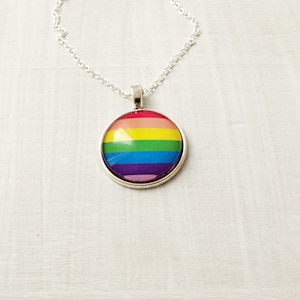 Naszyjnik Gay Pride Biżuteria lesbijska Prezent dla geja Tęczowy naszyjnik Biżuteria LGBT Flaga Gay Pride Kolorowy naszyjnik Tęczowy pasek Naszyjnik dla gejów