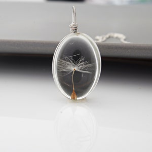 Pusteblume Kette Echte Pusteblumen Samen Schmuck Gepresste Blume Halskette Terrarium Halskette Natur Pflanze Weihnachten Geschenke Frauen