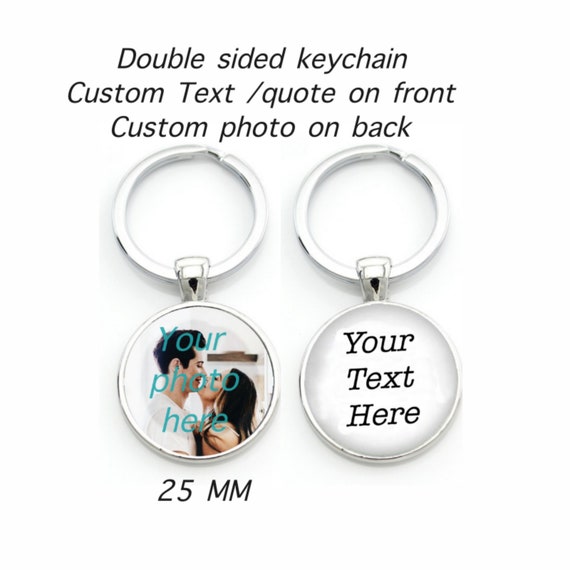 Personalized Washer Keychain Double Sided Keychain Custom Date Keychain Bulk  Order Two Side Keychain Name Mini Keyring Custom Key Fob Copper 