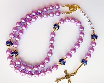Personalized Baby Rosary: Baptism Gift, First Communion Rosary
