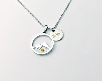 Collar de montaña con semillas de mostaza: joyería cristiana de fe