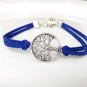 Tree of Life Suede Bracelet Jewelry Family Faux Suede Leather Cord karma Friendship Tree of Life Charm Bracelet Unisex Gift For Her image 5