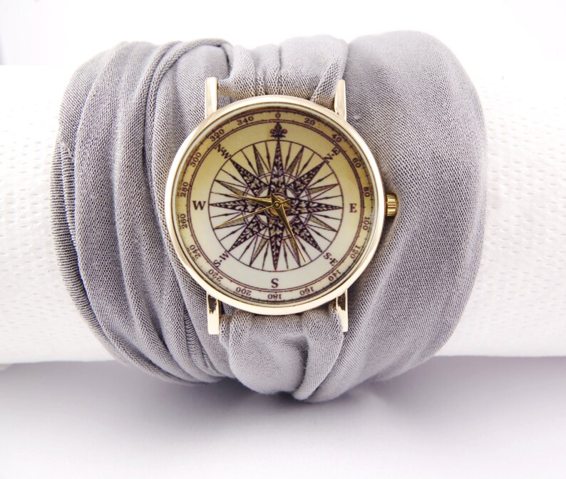 Compass watch for women Infinity bracelet Stretch wrist ...