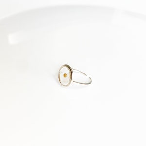 Dainty circle ring wish mustard seed resin Miscarriage gift faith jewelry Unique biblical Matthew Faith of mustard seed Bible verse 17 20