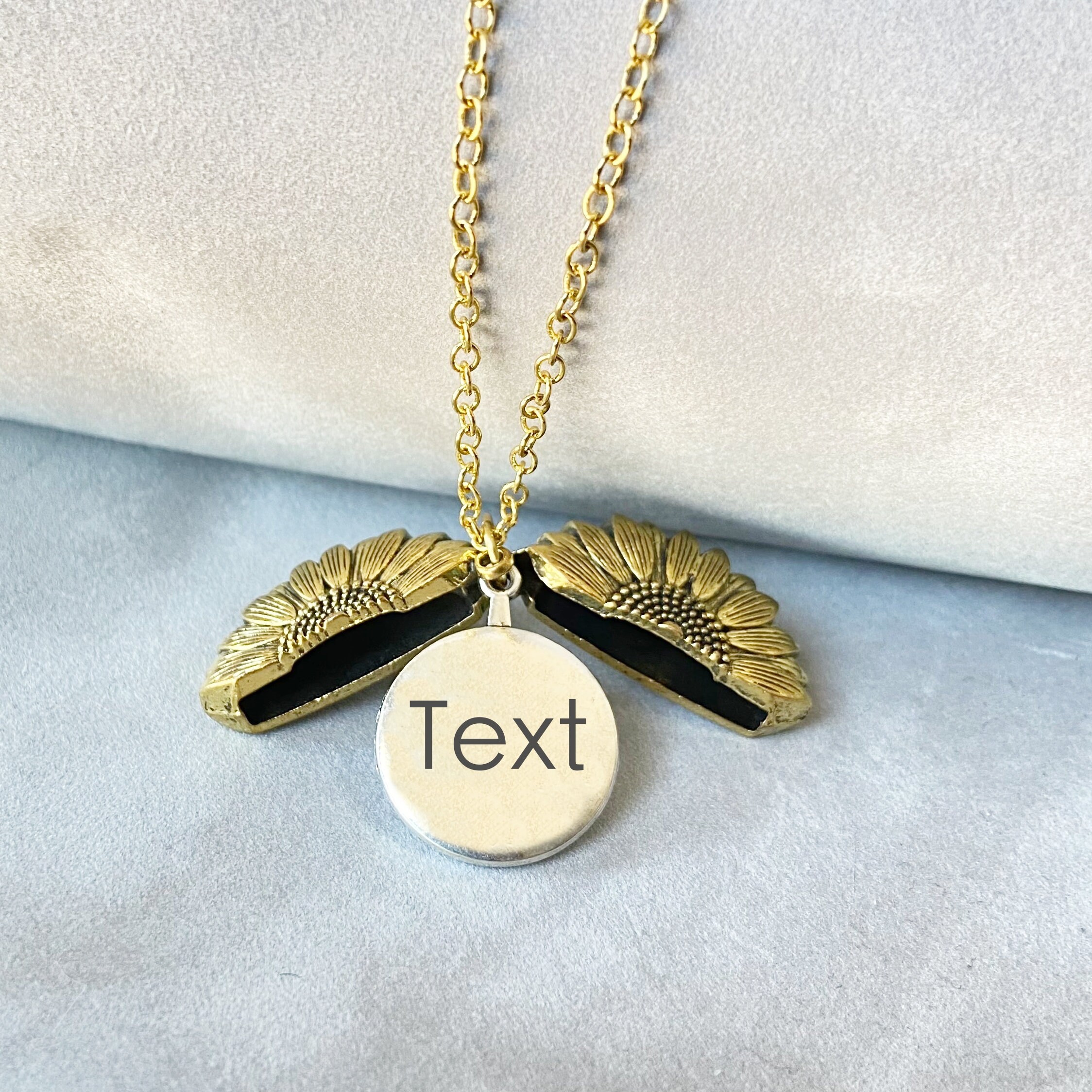Text Engraved Locket Custom 