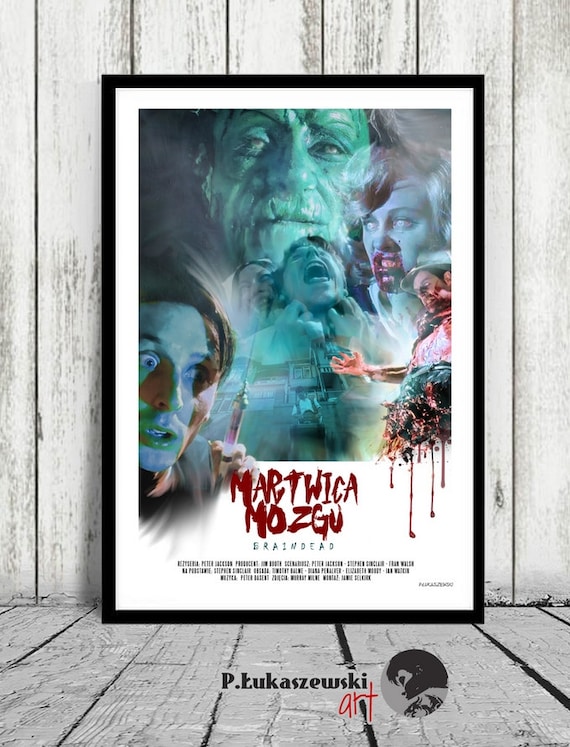 BRAINDEAD Dead Alive Peter Jackson movie poster / print Etsy