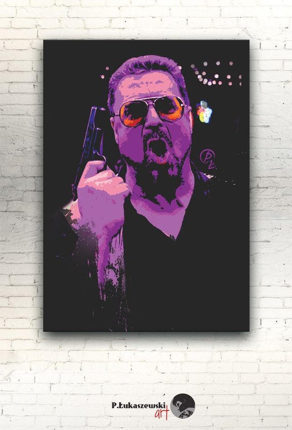 The Big Lebowski CANVAS 16x12 artwork print on Etsy