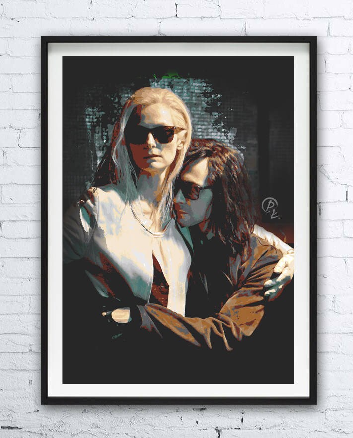 Only Lovers Left Alive Portrait Alternative Movie Poster Etsy