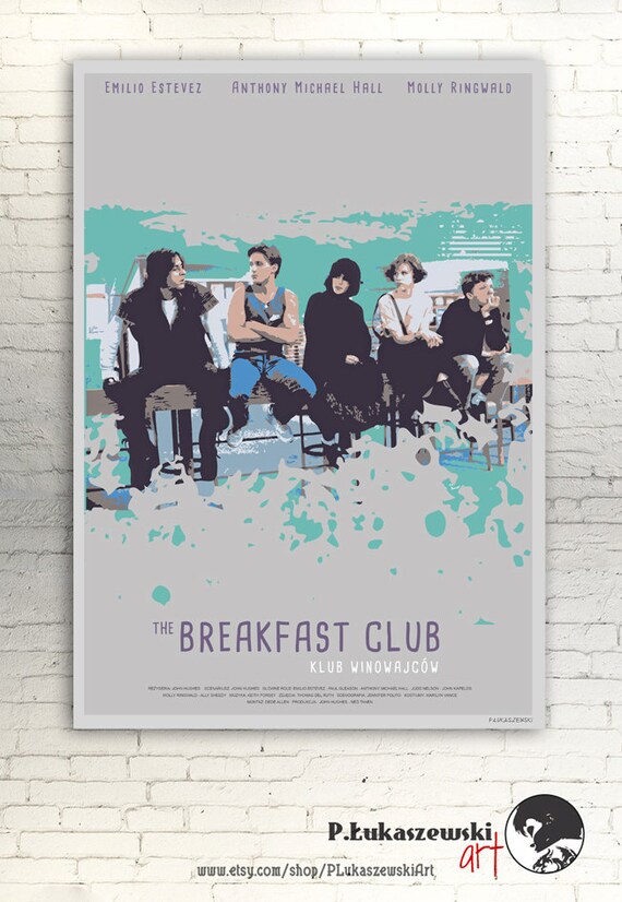 The Breakfast Club Alternative Movie Poster Print Emilio Etsy The Breakfast Club Alternative Movie Poster Print Emilio Etsy