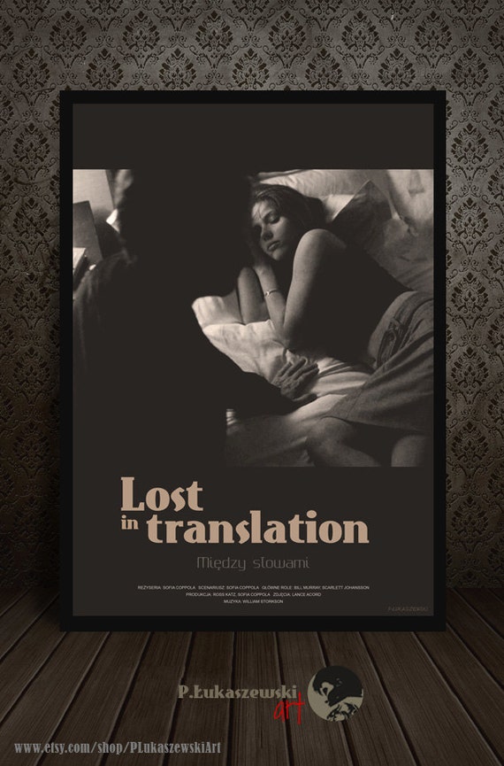 pix Scarlett Johansson Lost In Translation Poster lost in translation alternative movie poster print paint etsy