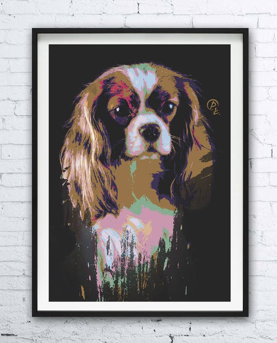 etsy cavalier king charles spaniel