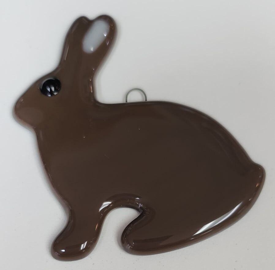 Fused Glass Rabit Bunny Rabbit Fused Glass Ornament - Etsy