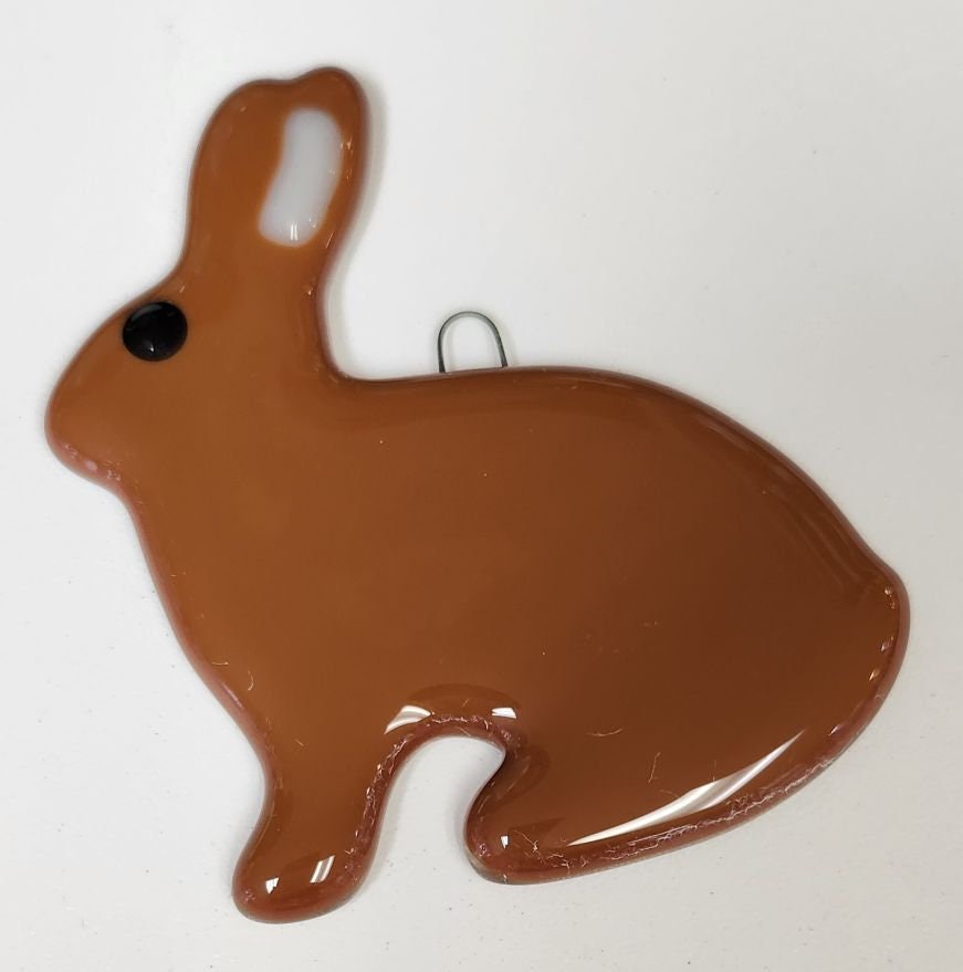 Fused Glass Rabit Bunny Rabbit Fused Glass Ornament - Etsy