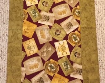 Table Runner Wine Label