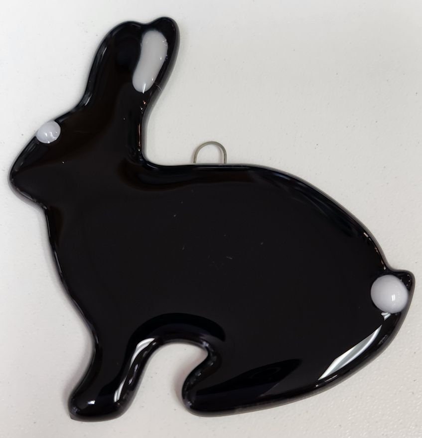 Fused Glass Rabit Bunny Rabbit Fused Glass Ornament - Etsy