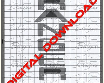 DIGITAL DOWNLOAD Ranger Tailgate Letter Inlays SVG Cut File | 2024-2026