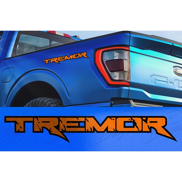 Dual Color Ripped Tremor Decals (Sold In Pairs)
