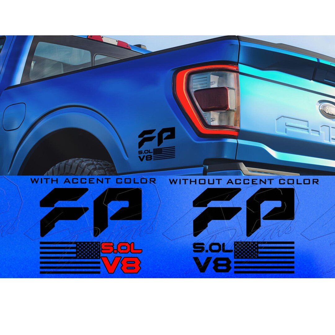 thumbnail image 2 of Ford OEM Bedside Letter Decal Emblem Set – LIMITED Edition For F-150 – Chrome, Pair 2 of 4