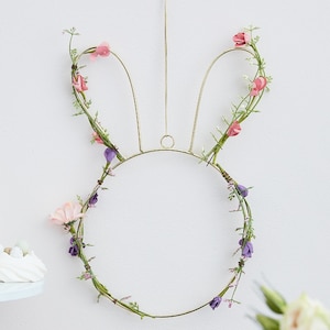 Easter Bunny Wreath, Easter Decorations, Spring Decorations, Easter Rabbit Wreath, Easter Bunny Decoration, Spring Door Wreath,