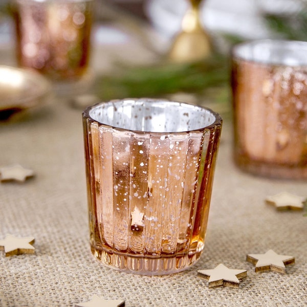 Rose Gold Candle Holder Etsy