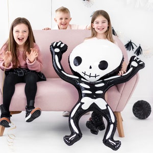 Halloween Balloons, Skeleton Balloon, Halloween Decorations, Kids Halloween Party Decor, Halloween Party Balloons, Halloween Skeleton Decor