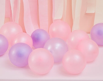 BALLONS MAUVE VIOLET Bouquet de ballons chromés violets et mauves Ballons  en latex métallisé, ballons de fête violets, ballons violets de baby shower  -  France