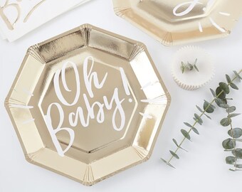 party plates baby shower
