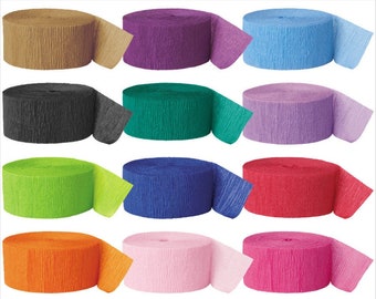 Rainbow Crepe Paper Streamers Decorations Crepe Paper Roll for Backdrop,  Birthday, Wedding - China Crepe Paper Streamer and Paper Streamer price