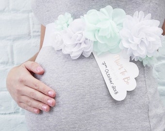 mummy to be sash rose gold