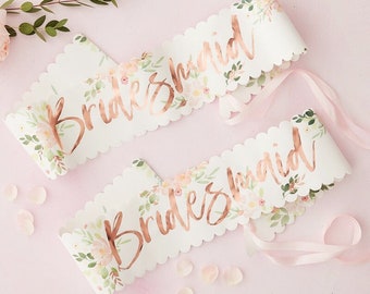 bridesmaid sashes australia