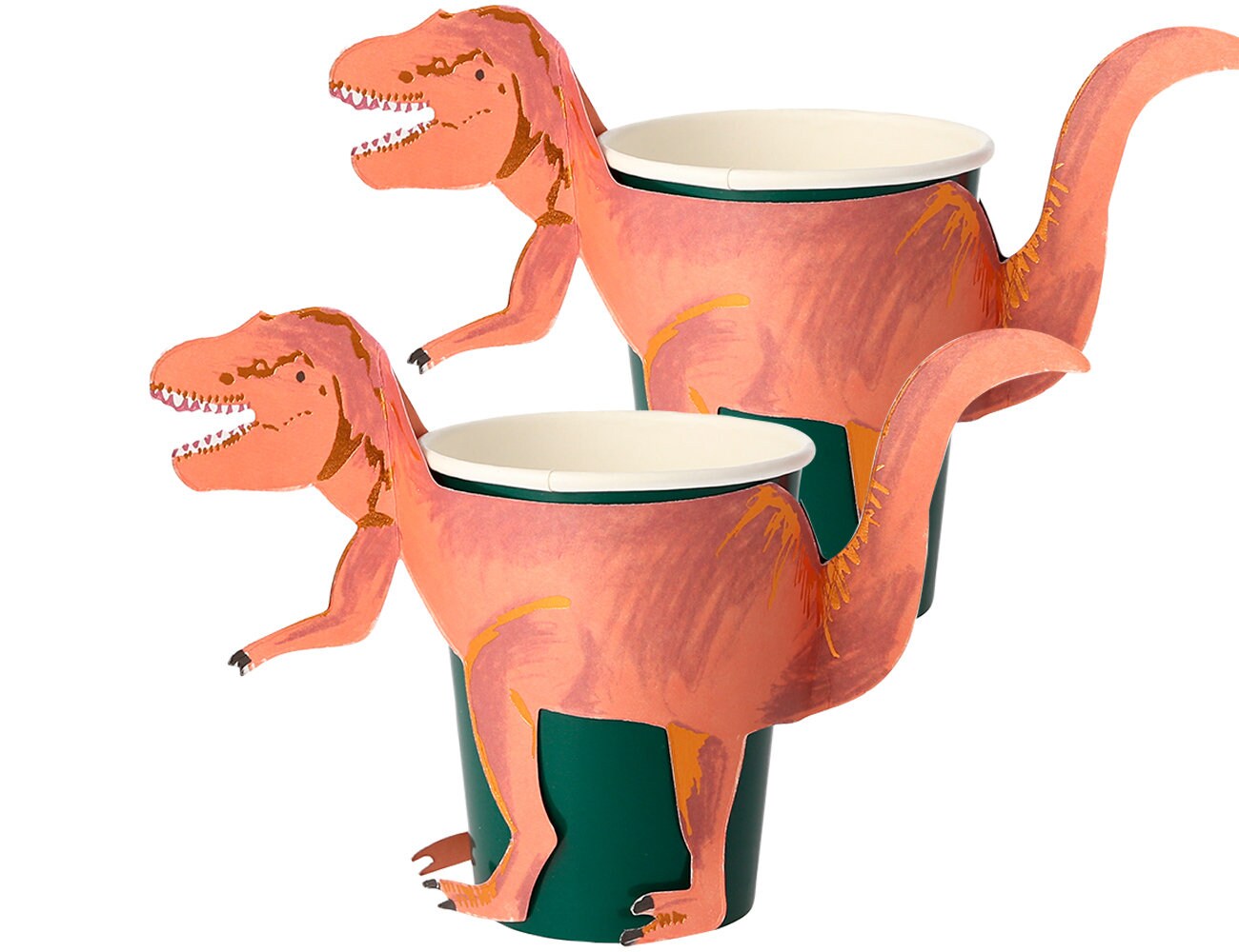 8 Dinosaur Party Cups Dinosaur Cups Dinosaur Party Etsy