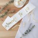 White & Gold Mummy To Be Sash, Baby Shower Sash, Mum To Be, Photo Party Props, New Baby Party, Gender Reveal Party, Baby Shower Accessories 
