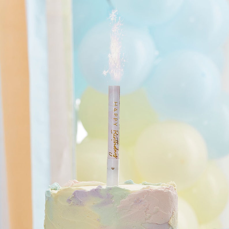 Musical Cake Fountain Candle Birthday Cake Topper Birthday Etsy