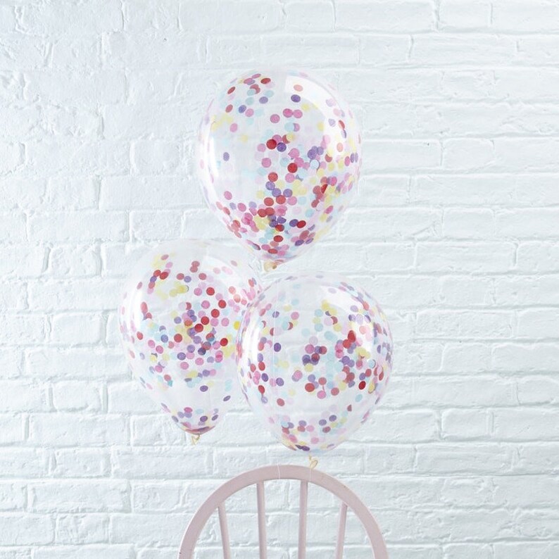 EXTRA LARGE36/" SILVER confetti filled transparent balloon.for xmas party wedding