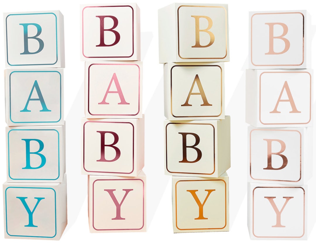 Baby Shower Decorations, Large BABY Blocks, Baby Building Blocks