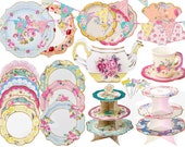 Floral Party Supplies, Floral Birthday Decorations, Afternoon Tea Party, Wedding Supplies, Baby Shower, Bridal Shower, Floral Party Decor