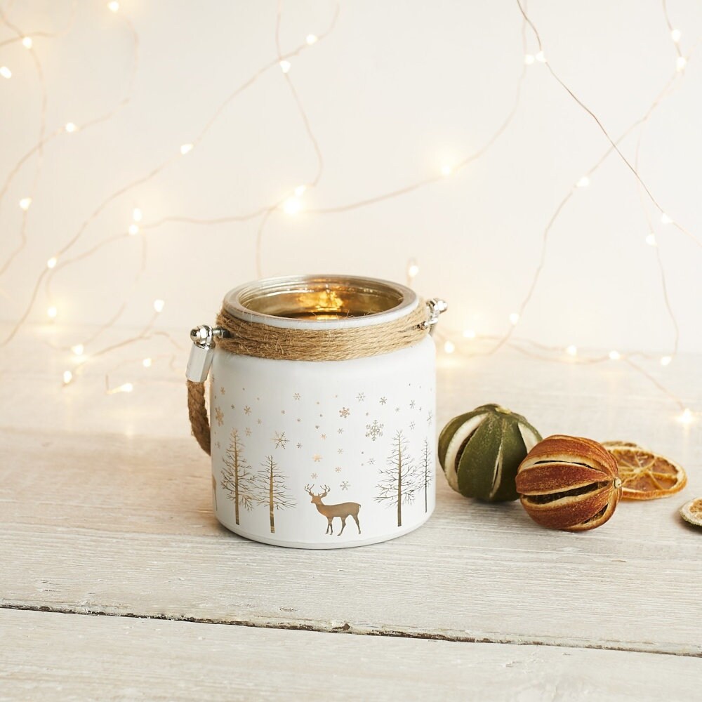 Gold Christmas Candle Holders Ceramic Candle Holder Etsy