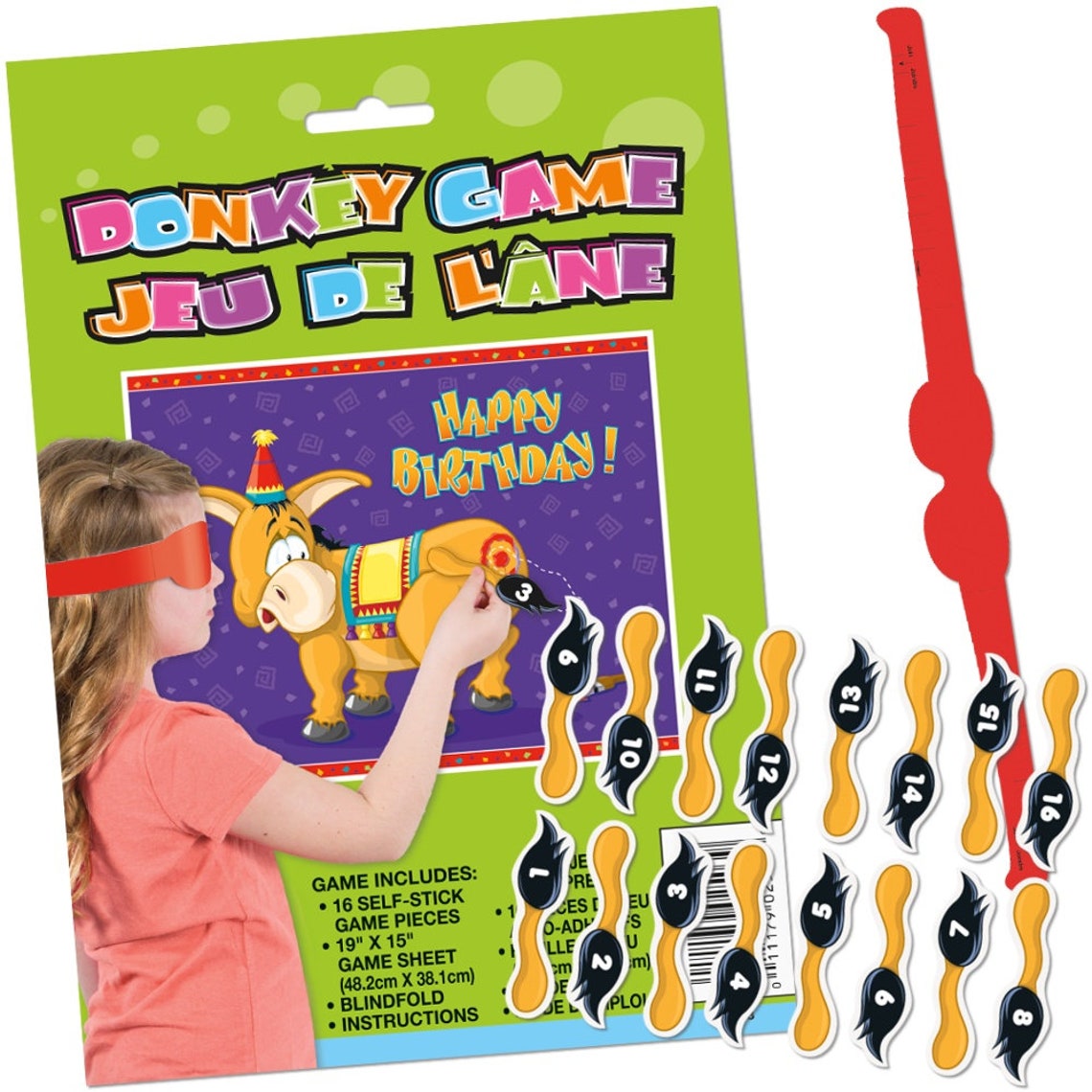 Pin the Tail on the Donkey Game for 16 Kids Party Games Pin Etsy