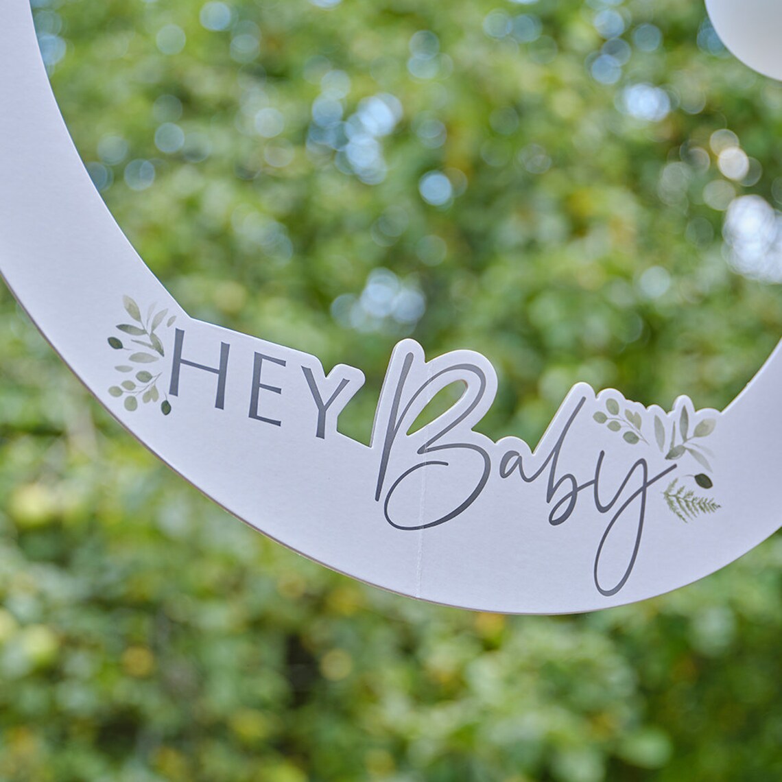 Hey Baby Shower Photo Booth Frame Baby Shower Photo Props Etsy UK