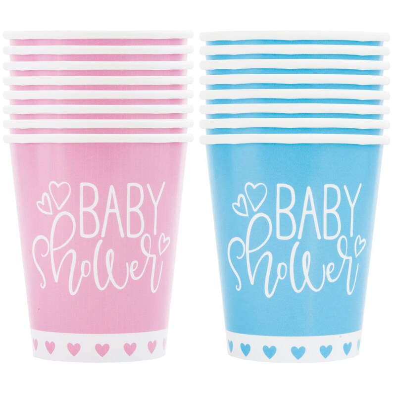 8 Baby Shower Cups Baby Shower Party Cups Party Paper Cups Etsy