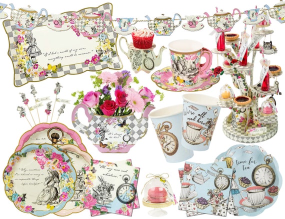  Alice in Wonderland Birthday Party Supplies