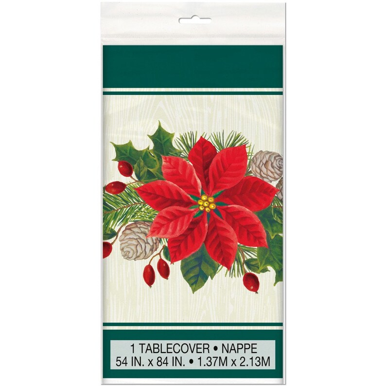 Christmas Plastic Table Cover Christmas Tablecloth Plastic Etsy UK