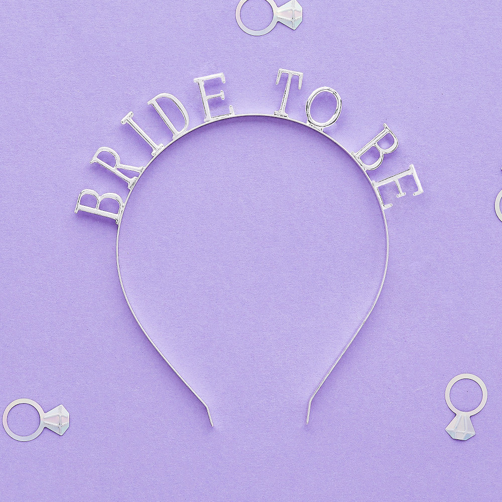 Silver Bride to Be Headband Bride Headband Hen Party Etsy UK
