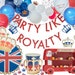 Queens Platinum Jubilee, Union Jack Party Decor, Union Jack Balloons, Paper Plates Napkins Cups, Royal Birthday Party, British Theme Party 