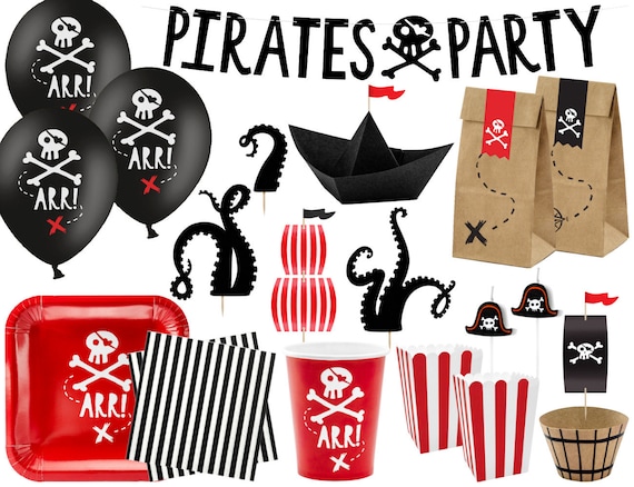 Pirates Party Decorations, Pirate Theme Party, Pirate Party