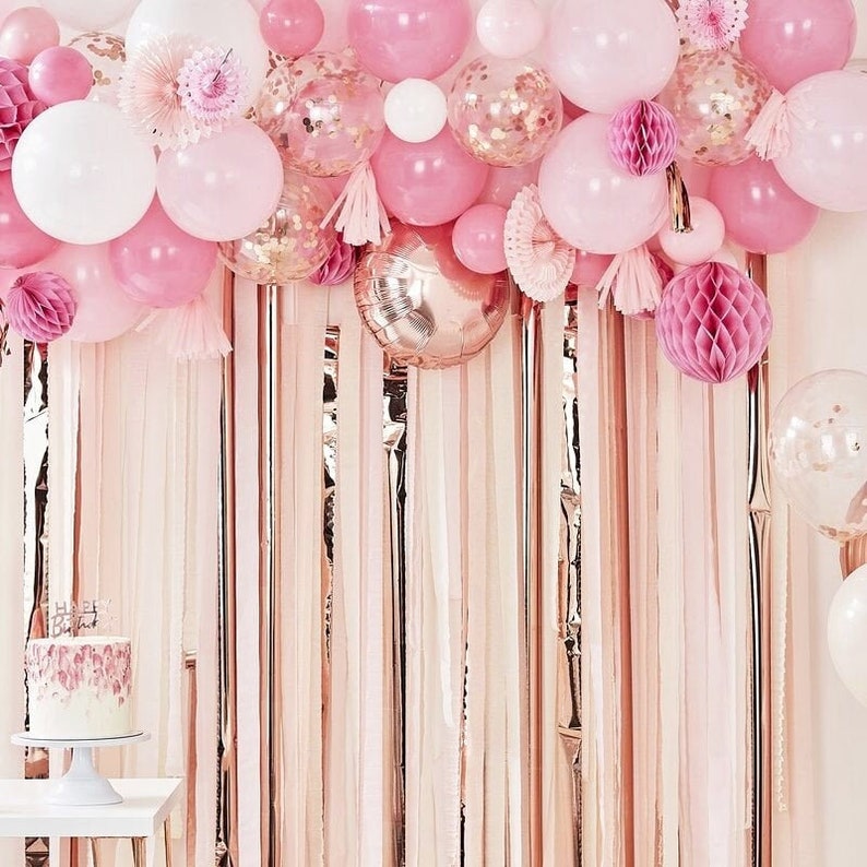 Blush Pink Rose Gold Balloon Garland Kit