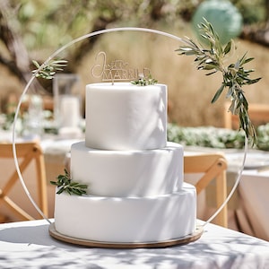 Wooden Hoop Wedding Cake Stand, Wooden Cake Stand, Rustic Wedding Decor, Wedding Cake Decoration, Wedding Table Centrepiece, Wood Cake Stand