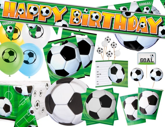 Decoraciones de fiesta de fútbol, decoración de fiesta de fútbol, fiesta  deportiva, fiesta de cumpleaños de niños, empavesado de fútbol, topper de  pastel de fútbol, cumpleaños de fútbol -  México