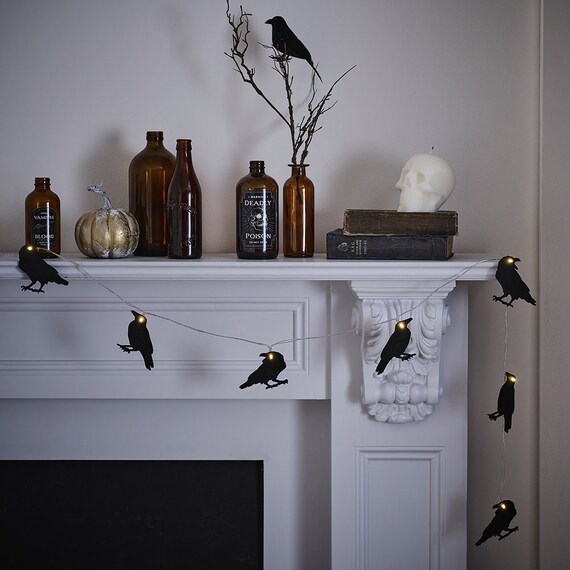 Halloween Light up Bunting Halloween LED Bunting Crow Halloween